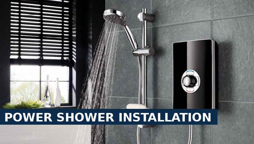 Power shower installation Chiswick